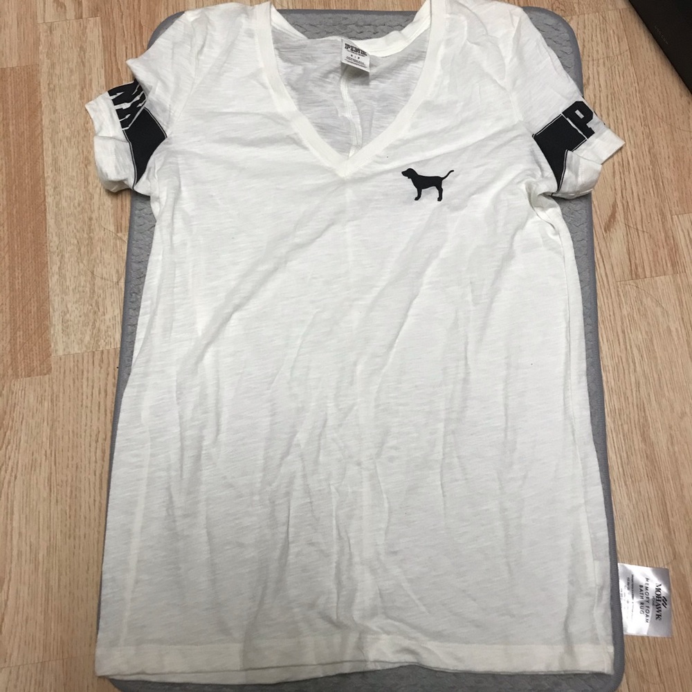 PINK cream/white shirt